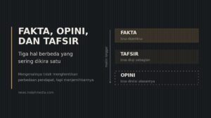 Membedakan Fakta, Opini, dan Tafsir